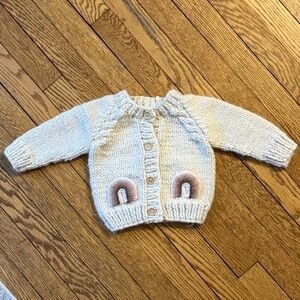 Huggalugs Rainbow Knit Cardigan - Size 6-12 Months - NWT